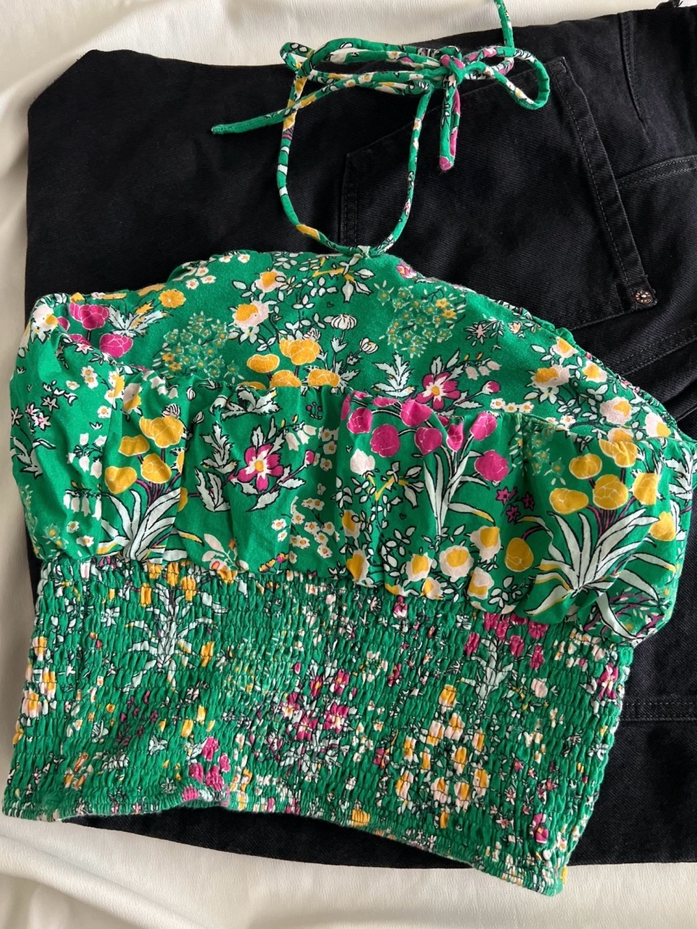 Anthropologie Green Halter Top ๐ - Picture 6 of 6